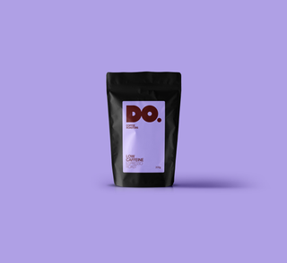 Do Coffee Roasters's Low caffeine coffee beans packaging photo straight on