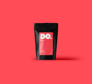 Do Coffee Roasters coffee beans roasted for espresso packaging photo straight on